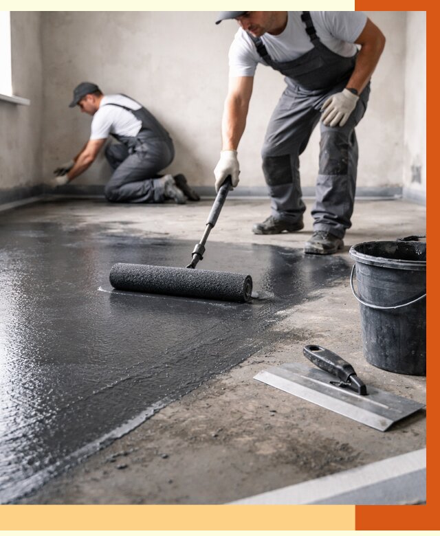 Профессиональная гидроизоляция пола в Ревде от 8992 руб. под ключ | ТепломастерРвд