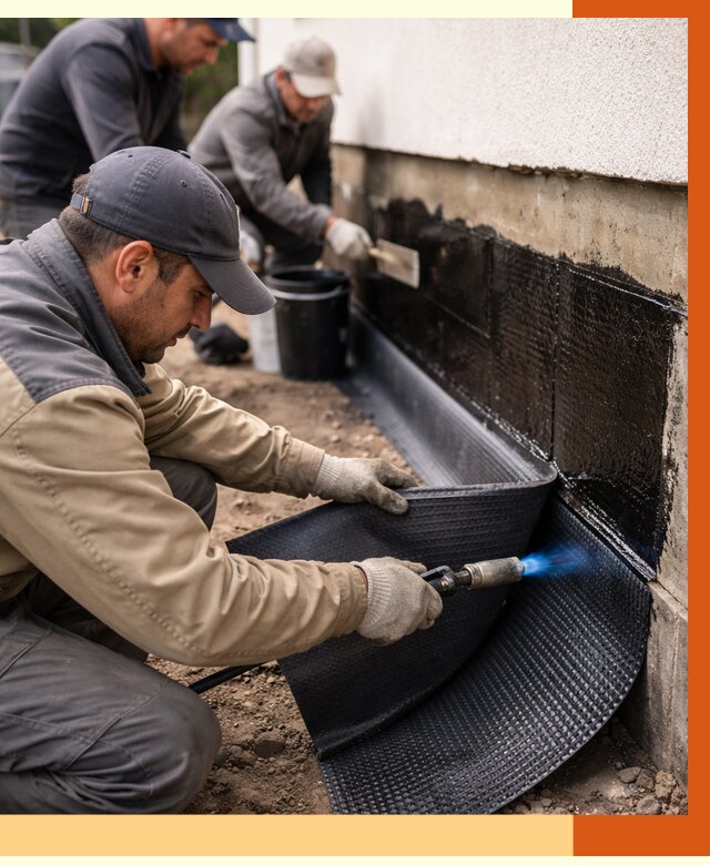 Гидроизоляция цоколя и отмостки в Ревде от 8992 руб. — ТепломастерРвд