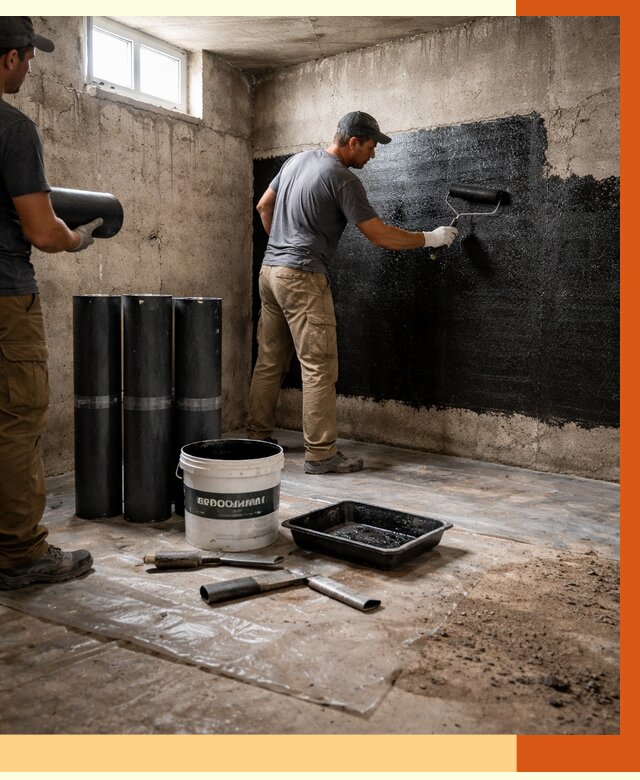Гидроизоляция подвала в Ревде от 3703 руб. под ключ | Профессионально — ТепломастерРвд