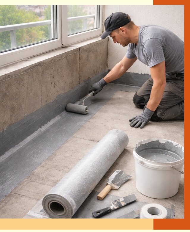 Профессиональная гидроизоляция балкона в Ревде от 4443 руб. | ТепломастерРвд