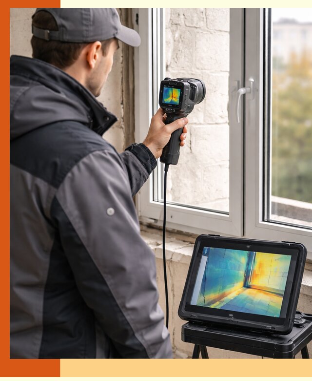 Тепловизионное обследование дома в Ревде для выявления утечек тепла