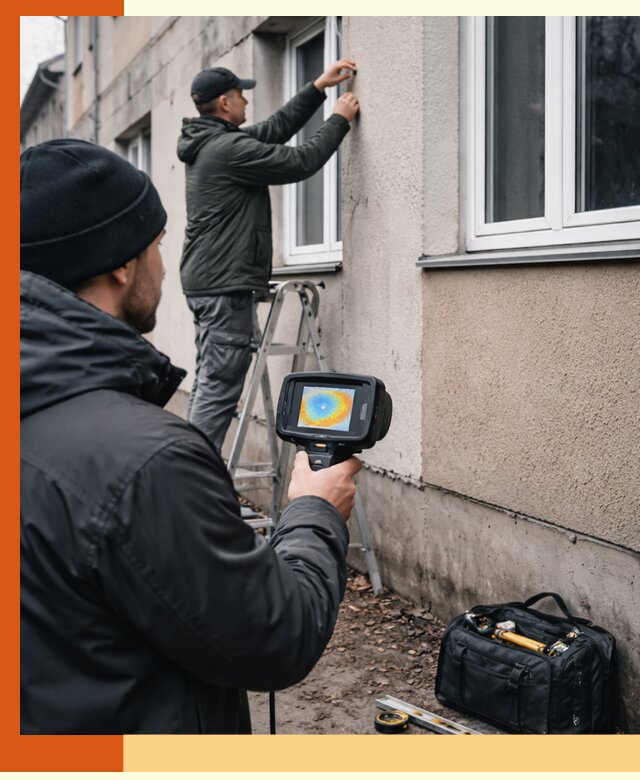 Тепловизионное обследование фасада в Ревде для выявления дефектов