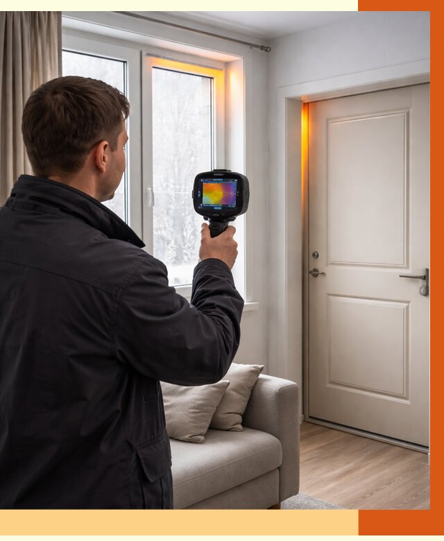 Тепловизионное обследование окон и дверей в Ревде от 4761 руб. | ТепломастерРвд