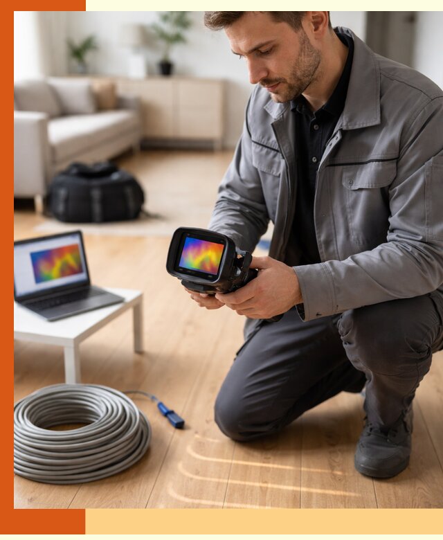 Тепловизионное обследование тёплого пола в Ревде для точной диагностики