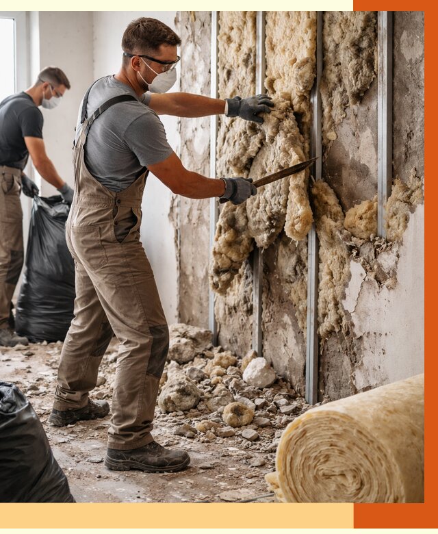 Демонтаж старого утеплителя в Ревде от 3703 руб. — работы под ключ | ТепломастерРвд