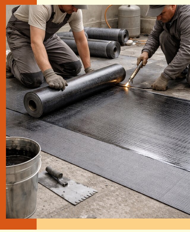 Монтаж гидроизоляционной мембраны в Ревде для зданий и конструкций