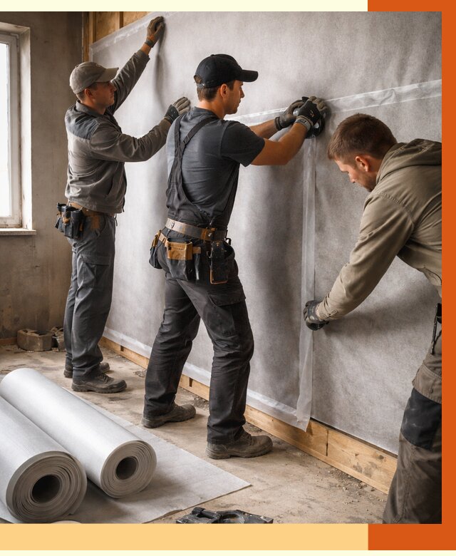 Монтаж ветроизоляции в Ревде от 4761 руб./м2 — профессионально | ТепломастерРвд