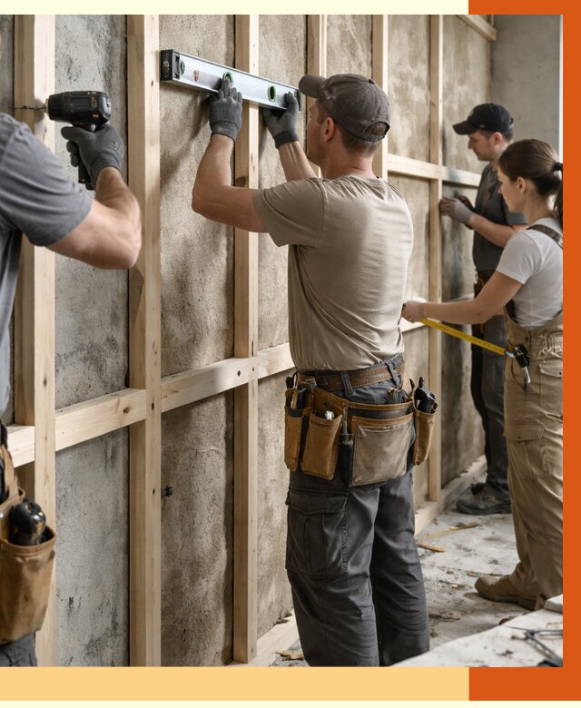 Монтаж обрешетки под утепление в Ревде от 1217 руб/м² | Заказать у ТепломастерРвд