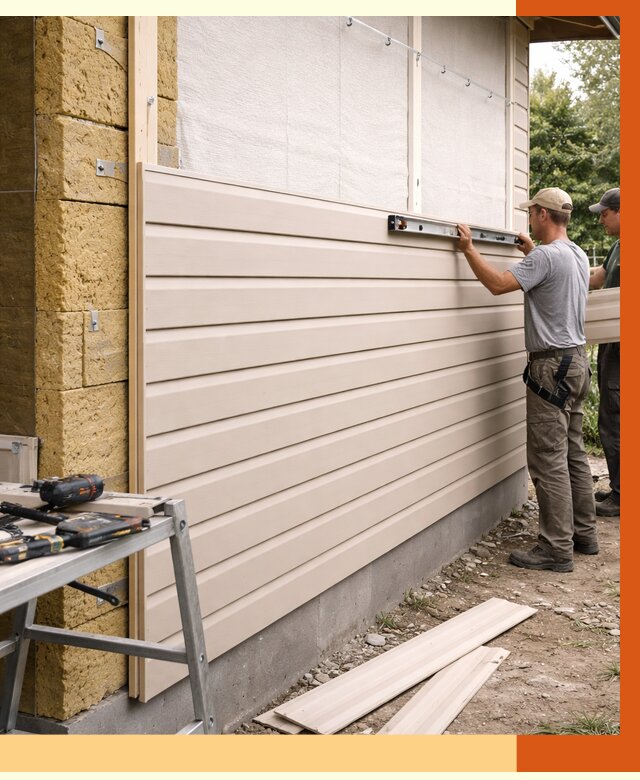 Монтаж сайдинга после утепления в Ревде от 1957 руб. — обшивка и облицовка | ТепломастерРвд