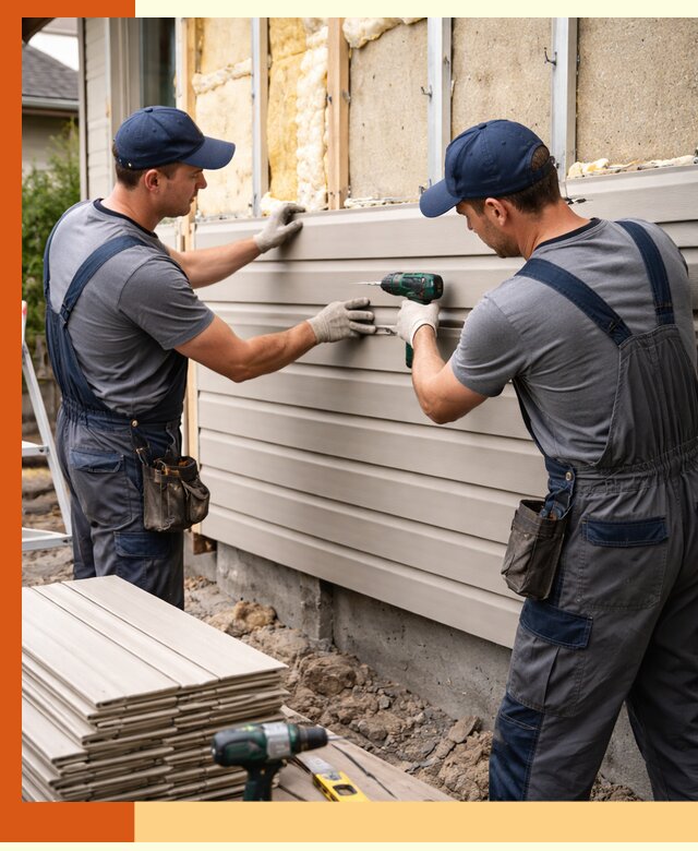 Монтаж сайдинга после утепления в Ревде качественно и надежно